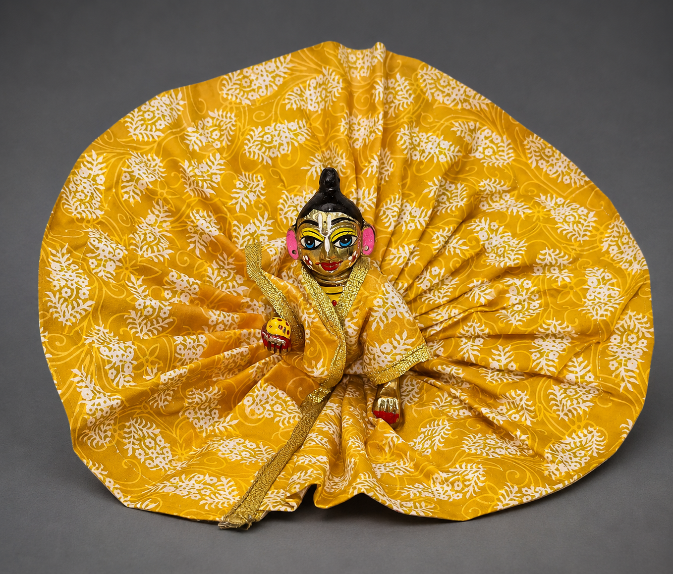 Laddu Gopal Bandhani Print Poshak | Multicolor Dress Combo Pack of 4