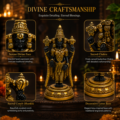 Royal Finish Tirupati Balaji Murti