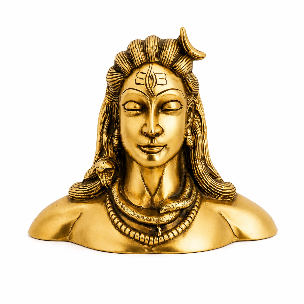 Premium Brass Lord Shiva Bust Idol
