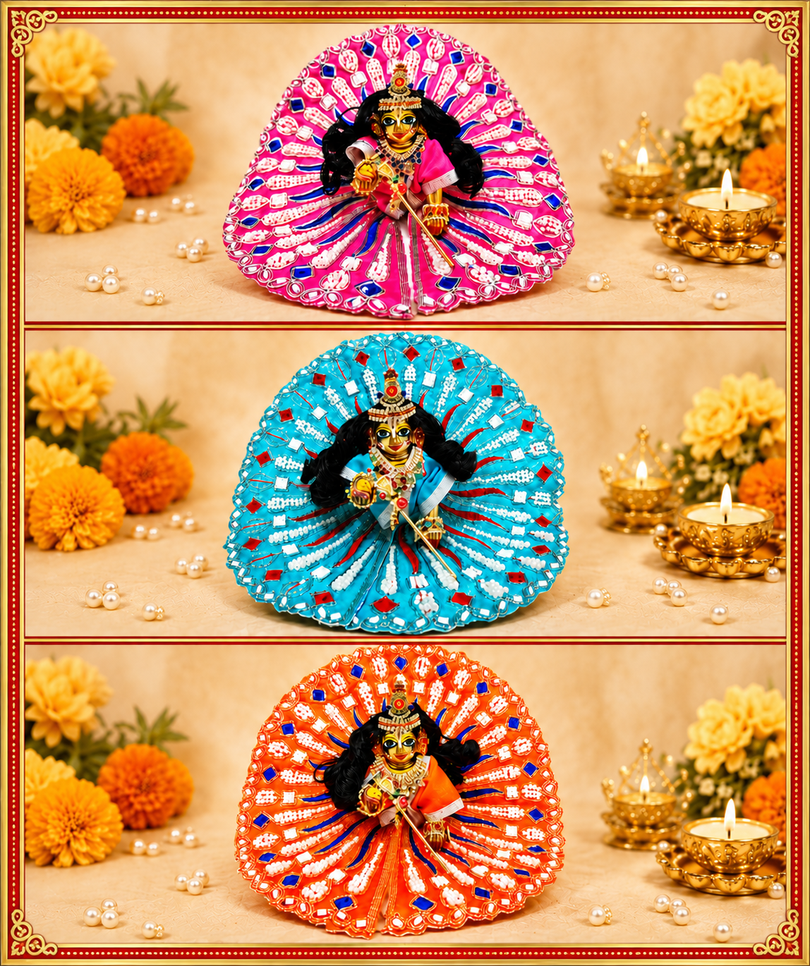 Laddu Gopal Surat Special Dress (Pack of 3) | Designer Poshak